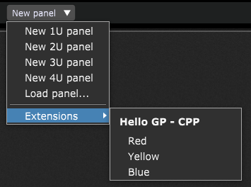 Extensions-Panel-Support