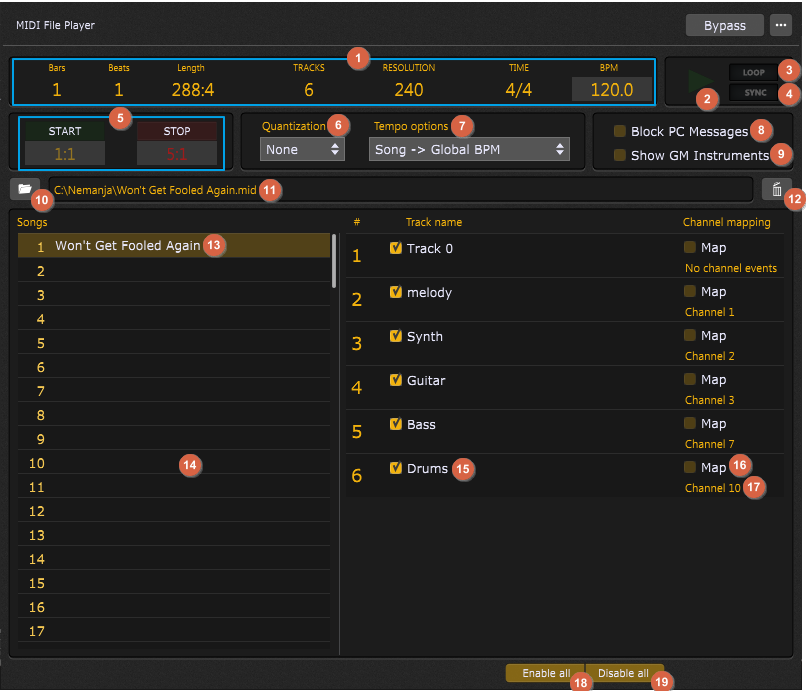 MidiPiano - MIDI File Player/Recorder