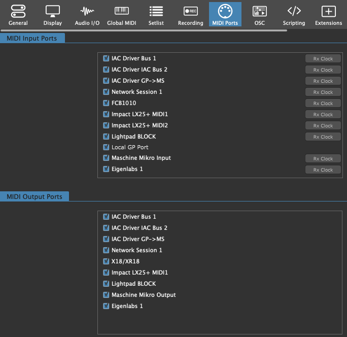 Options-MIDI-Ports