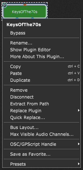 Plugin-contextual-menu