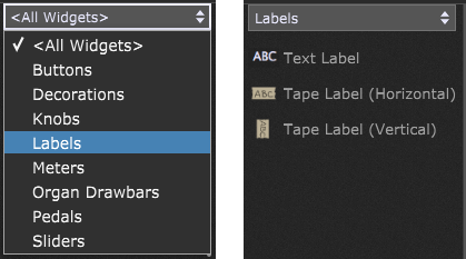 Widget-categories