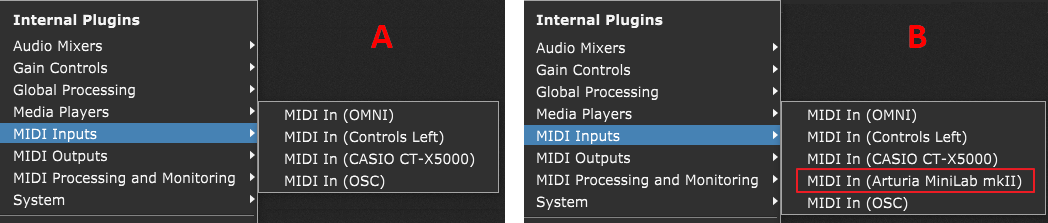 MIDI-devices-menu