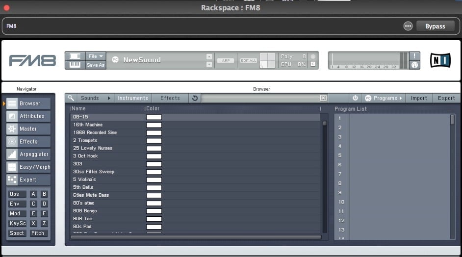 FM8 plugin, enable PC support, Gig Performer
