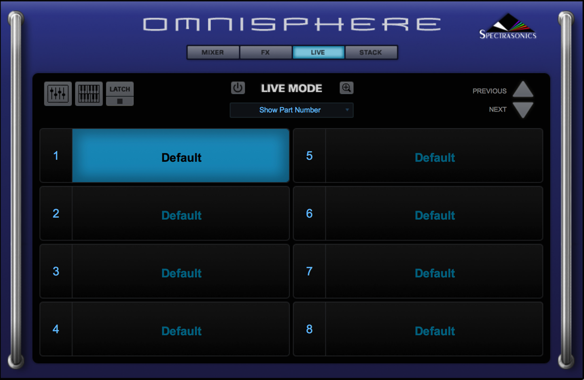 Spectrasonics Omnisphere Live Mode