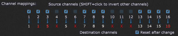 Remap incoming events on one channel to another channel or block certain channels.