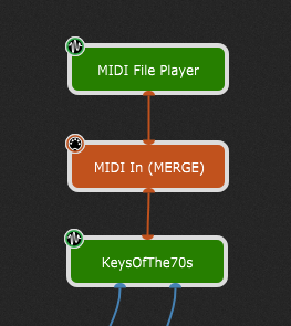 MIDI merge in Gig Performer