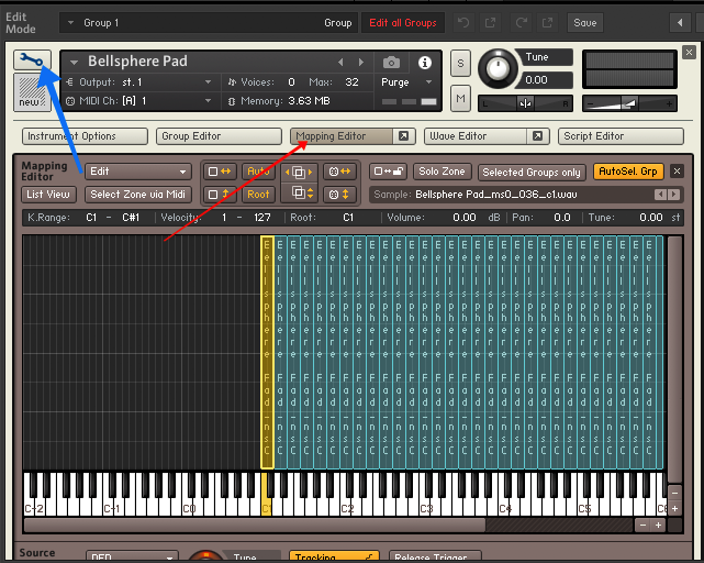 NKI file and the instrument loaded into Kontakt