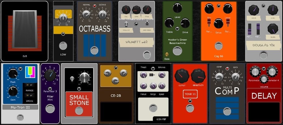 Guitar Virtual Pedals in Gig Performer