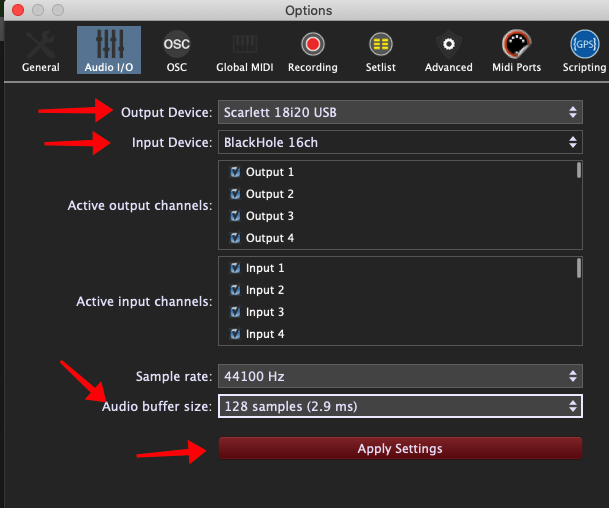 configure blackhole audio