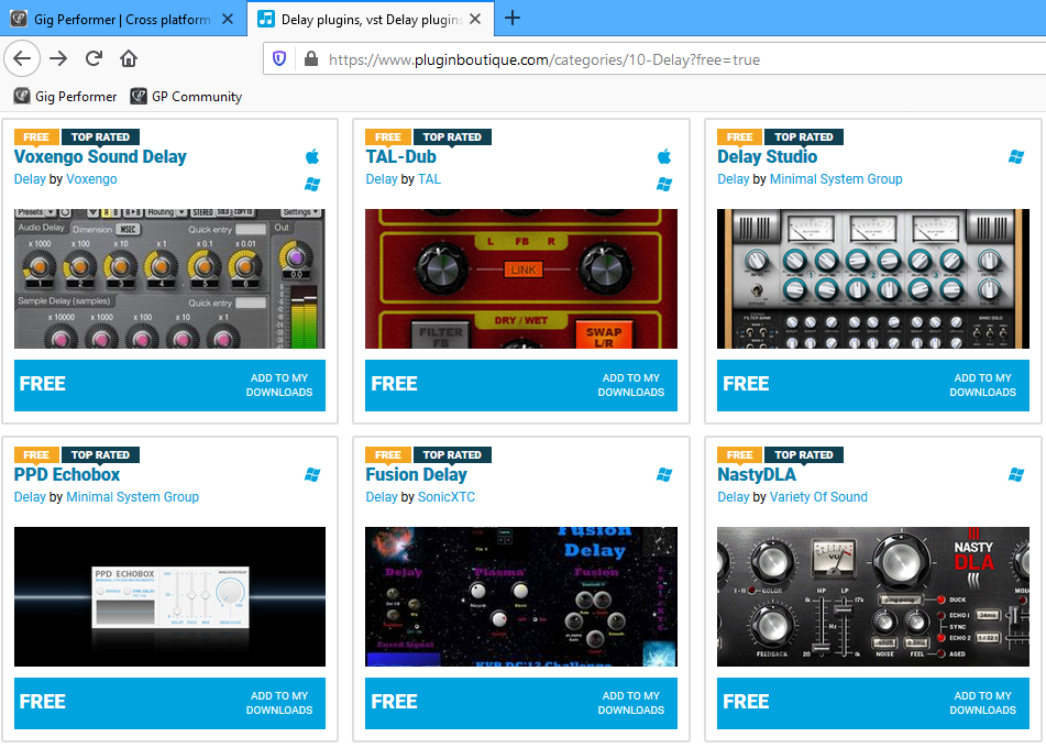 Gig Performer Top Websites For Free Audio Plugins And How To Use Them In Gig Performer