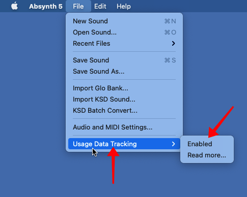 Disable Usage data Tracking in Native Instruments Absynth 5