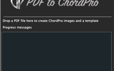 Converting PDF files for use with Gig Performer ChordPro