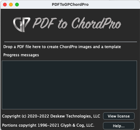 Converting PDF files for use with Gig Performer ChordPro