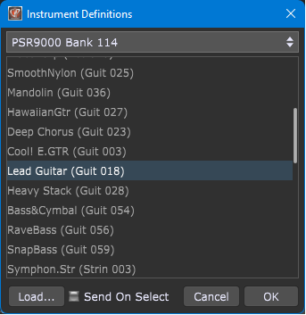 Instrument Definition Files - Yamaha INS file