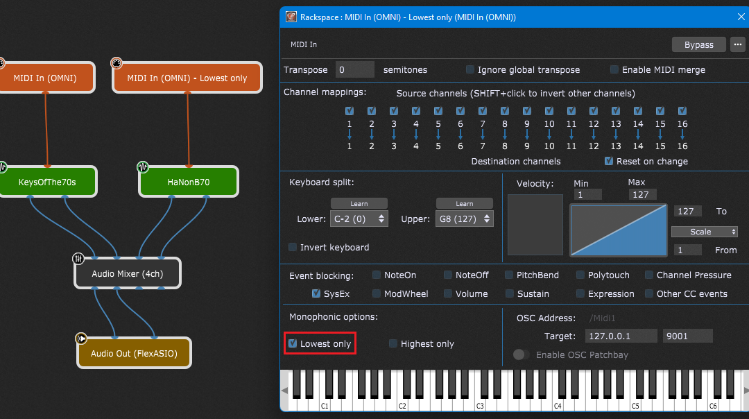 The most flexible MIDI processing