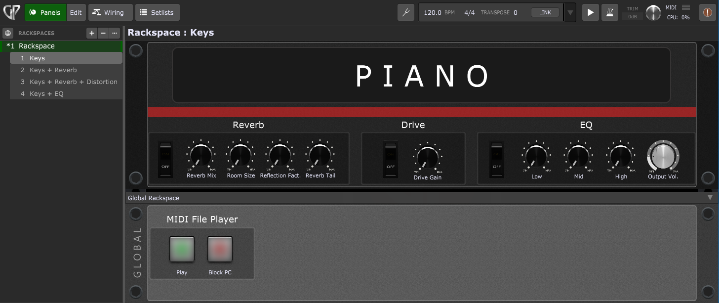 rackspace control panel