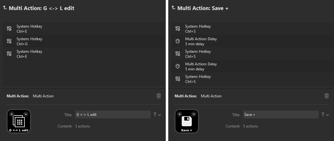 Stream Deck Multi Action Feature works great with VST host Gig Performer