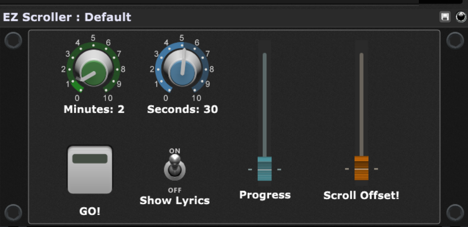 EZ Scroller -  timer based lyrics scroller