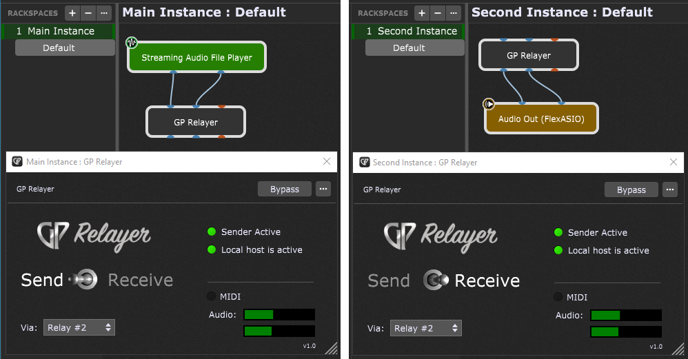 How to use the GP Relayer with multiple instances of Gig Performer