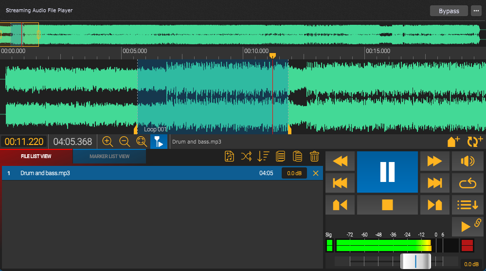 Streaming Audio File Player in Gig Performer Essentials