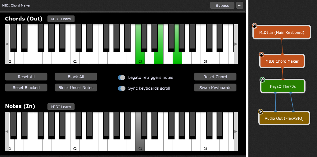 The MIDI Chord Maker in Gig Performer Essentials