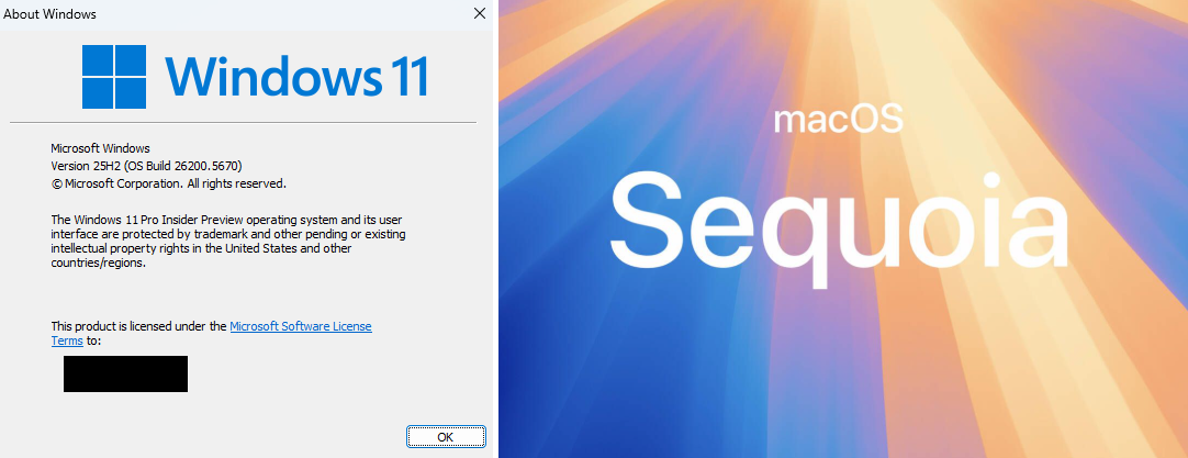 latest Windows and macOS systems on September 2025