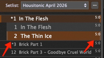 Gig Performer Setlist, Program Change and Bank Numbers